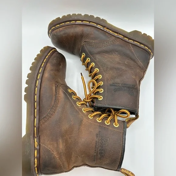 Dr. Martens Doc England MIE Rare 90's Vintage Crazy Horse 1460 Boots UK5 US7 Y2K - Picture 5 of 12